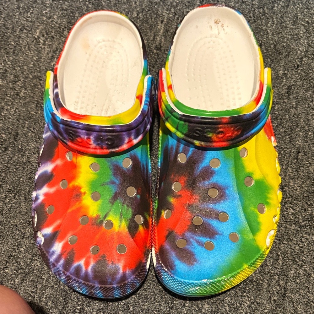 Colorful men crocs 9 size